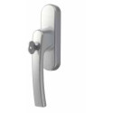 Roto Line Forked Window Frame Handle 26mm with Cylinder R01.1 Natural Lacquered Aluminum 9006 / piece