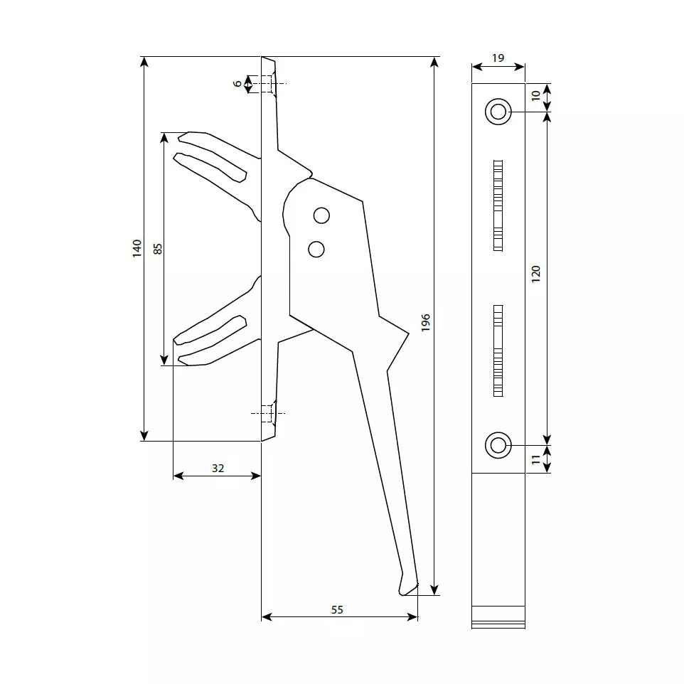 Argenta 520 zilver F1 ophangbeugels...