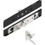 Serrure de volet à cyl. AA40, pour épaisseur de lame 7-9mm- 2 pivots, / pce