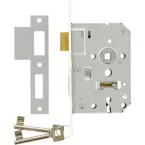 1266 Keyed Mortice Lock 50mm Metal Case per piece