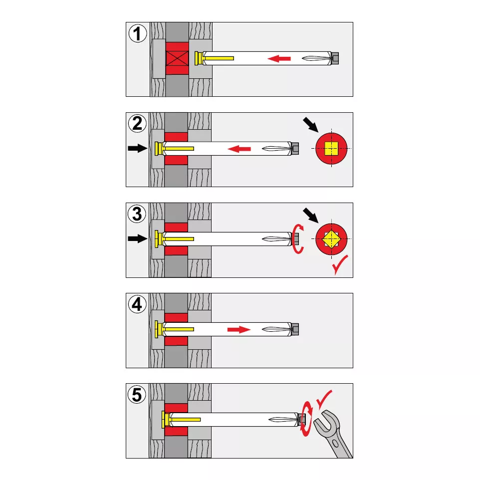 Stift voor half-monoblok 8x65mm...