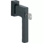 Hoppe Toulon SecuForte handgreep met sleutel 32-42mm + 2 schroeven M5x45 & 50 zwart mat F9714 / pce