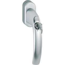 HOPPE Atlanta lockable window handle with key Secu100+Secustik 32-42mm with 2 M5x50 & 55 screws F1 per piece