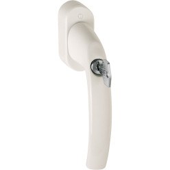 Hoppe Atlanta Secu100 Secustik Lockable Window Handle 32-42mm Cream RAL 9001 with 2 M5 Screws per piece