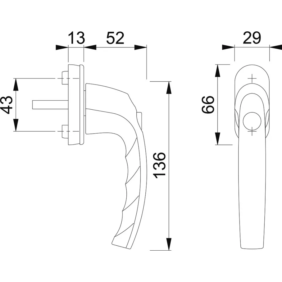 Hoppe Atlanta Button Window Handle...