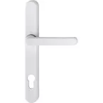 Externe handgreep voor rolluikdoorgang Hoppe 92 PZ (plaat 3347N) wit F9016 / pce