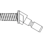 Mounting Bracket 111.00.3, 45°, Single-Sided Concealed Installation for Wood (Set of 2 Pieces) / pc
