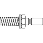 Invisible One-Sided Mounting Bracket 111.00 for Wood (Set of 2 Pieces) / pc