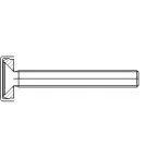Bevestiging 150,00, enkelzijdig, M12x95mm (50-59mm), roestvrij staal (set van 2) / pce