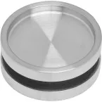 Paire cuvette ronde fermée Ø65mm, trou Ø50mm verre 8-12mm / pce