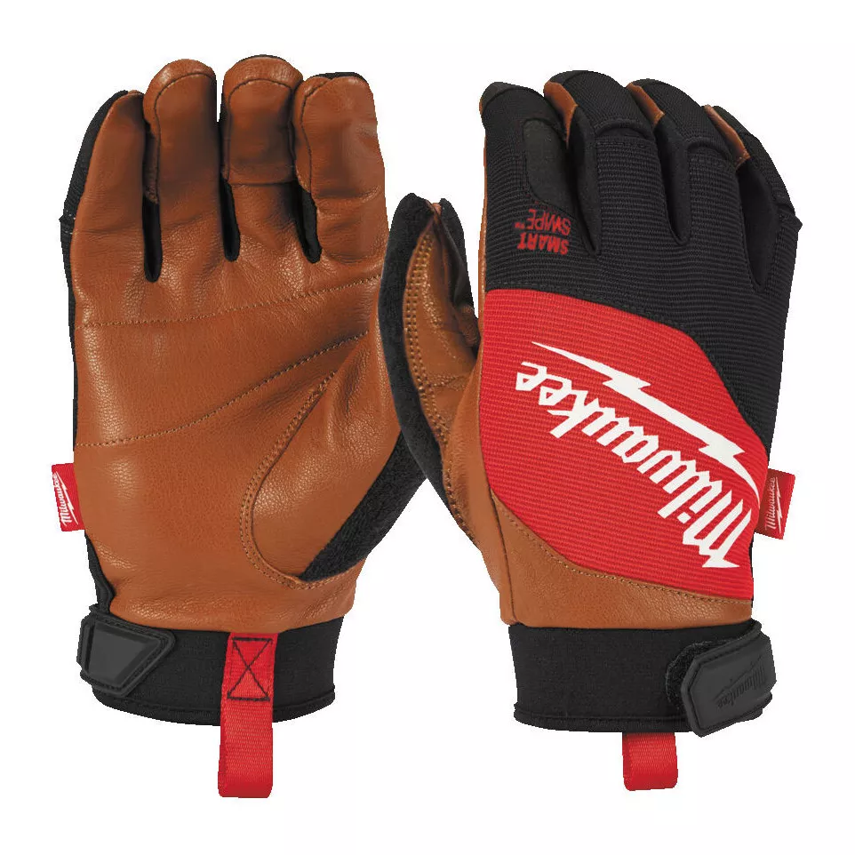 Hybride leren handschoenen -...