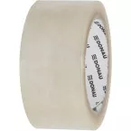 DONAU ruban adhésif d'emballage Hot-Melt, 50 microns, 48 mm x 66 m, transparent
