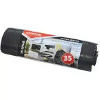OFFICE products garbage bag LDPE 25 microns 35 litres black roll of 15 pieces