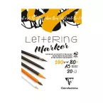 Lettering A5 pad 20s-h vellum paper 190g/ Pc.