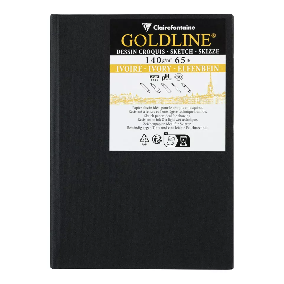 Goldline Tekenboek 4-0bl 140g A6...
