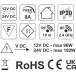 Interrupteur tactile OVNI RF noir / pce