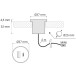 Lader USB A+C 12V DC 2 x 1,05A inbouw zwart / pce