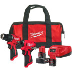 Kit 2 visseuses Milwaukee...