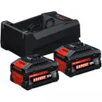 Kit Bosch EXPERT EXBA 18V-55 - Oplader + 2 x 5,5 Ah accu's. / pce