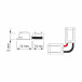 Right Angle UNI Connector for LED SMD and COB 8/10mm 3A / pce