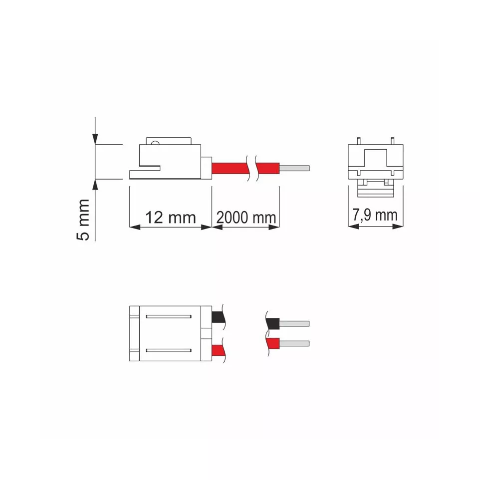UNI LED SM and COB Connector 8/10mm...