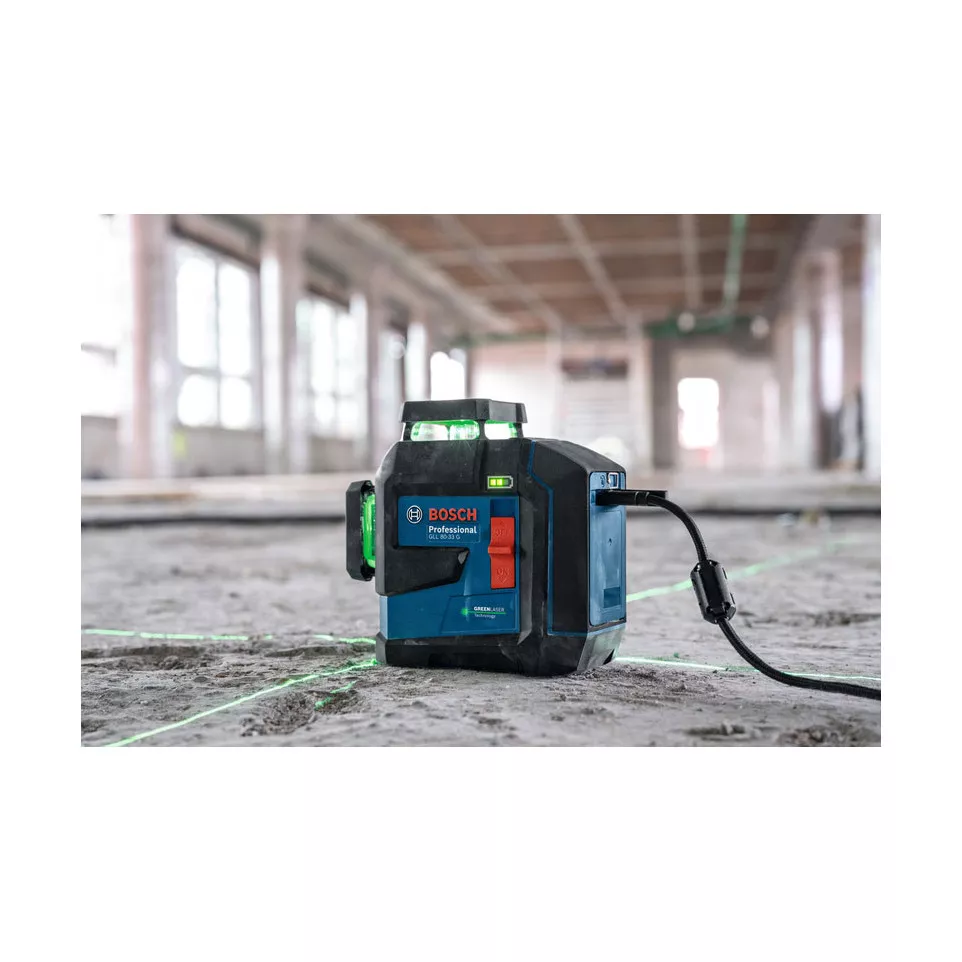 Laser Bosch  3 lignes - Vert  - 360°...