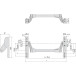 Barre antipanique Cisa Fast Push grise pour serrure encastrée avec entraxe cylindre à 92 mm (sans barre ovale) / pce