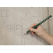 Crayon de maçon ovale vert 30cm / 10pce