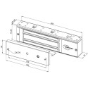 Opbouwzuignap - 550 DaN - 12/24V - AFWERKING ZWART + sign / pce