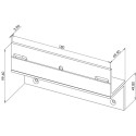 Equerre en Z pour ventouse 300 kg - Finition - NOIR / pce