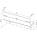 Equerre en Z pour ventouse 300 kg - Finition - NOIR / pce