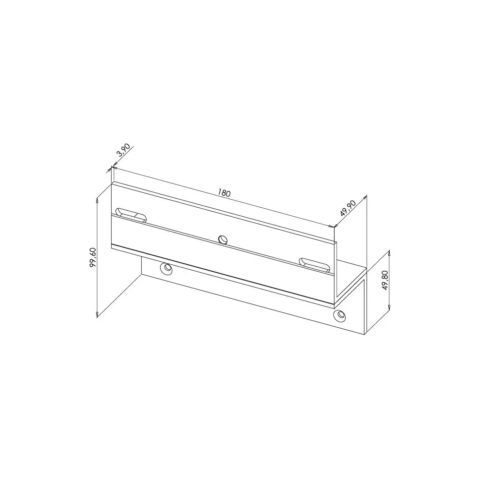 Equerre en Z pour ventouse 300 kg -...