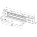 Ventouse Apparente - 300 DaN - 12/24V - Finition NOIR / pce