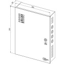 Ononderbreekbare voeding 24VDC 5A ZONDER BATTERIJ Zwarte behuizing / pce