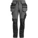 Pantalon poches flottantes détachables stretch - gris/noir -2391- Jobman - 58 / pce