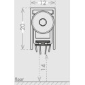 CCE TREND automatische plint 1220 430mm / pce
