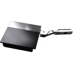 Set of 2 Light Duty Lift-Up Support Hinges SQ 107° Opening Angle Anthracite/Nickel for Cabinet Height 250 to 400mm / Each