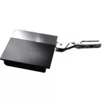 Kit de 2 compas de relevage SQ force léger à angle d'ouverture 107° anthracite/nickelé pour hauteur d'armoire 250 à 400mm / PCE