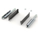 Set ultraslanke ladezijkanten in antraciet, hoogte 90 mm met soft-close rails, capaciteit 40 kg, diepte 550 mm Pure-Pro / PCE