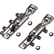 Set of 2 Zinc-Plated Furniture Suspension Brackets DM max.65kg / pc