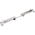 Paire de verrou automatique à encastrer 20/22,5/160mm inox / pce