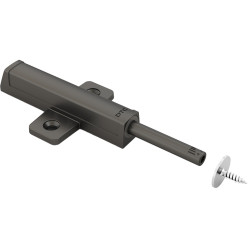 Magnetic Push-to-Open Self-Adhesive 32 System, Anthracite, 39mm Travel for Pivot-Pro Hinges, Stylish, No Damper, Iron Mount