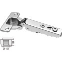 Stylish 110° Nickel-Plated Concealed Hinge (Ø10x10mm) with Soft Close and Self Closing for Overlay Door
