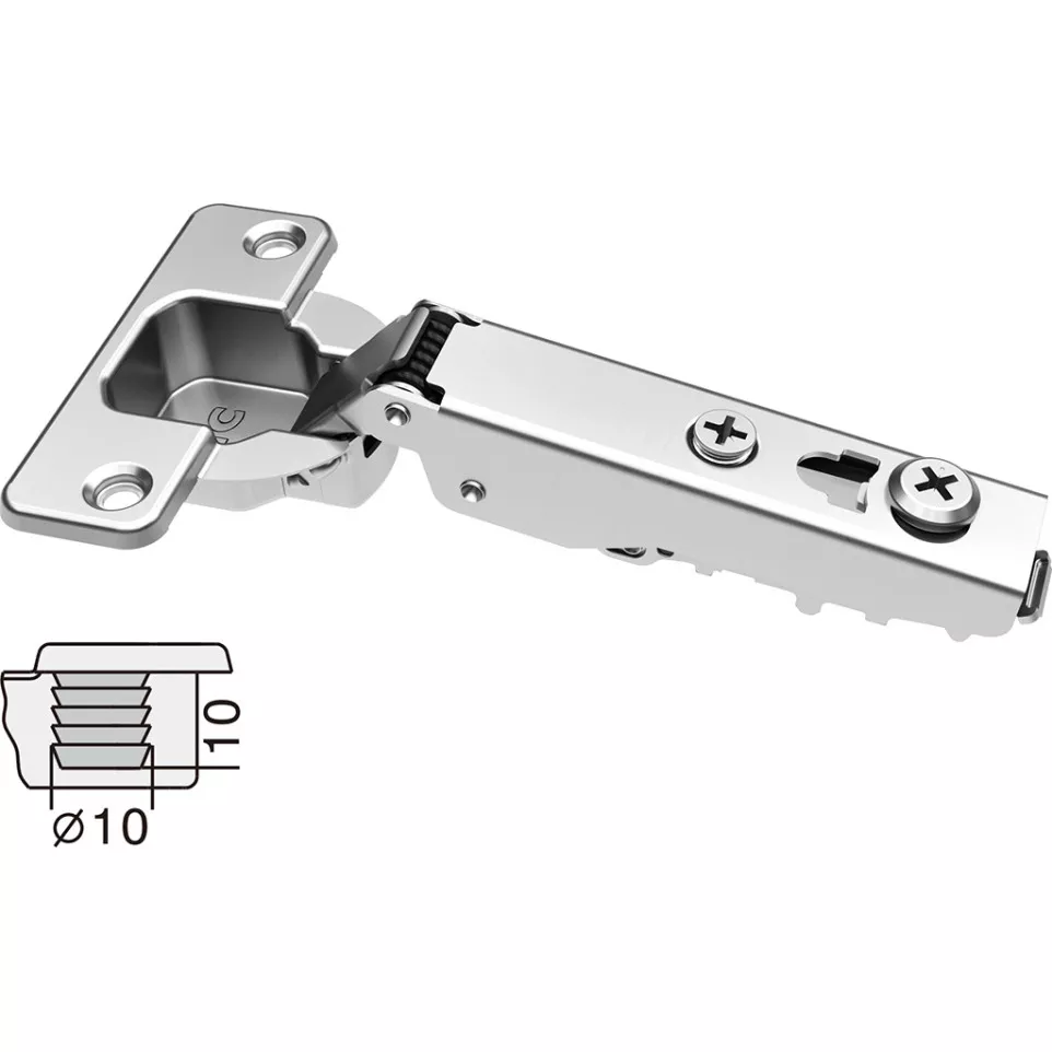 Stylish 110° Nickel-Plated Concealed...
