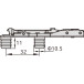 Pivot-Star zwart titanium lineaire inpersmontageplaat (voor diam 10 x 12mm boren), met directe hoogteverstelling, afstand 4mm / 