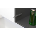Push to open à appliquer linéaire anthracite, course de 40mm pour charnières Pivot-Star, Stylish et Pivot-Pro, amortisseur et fe