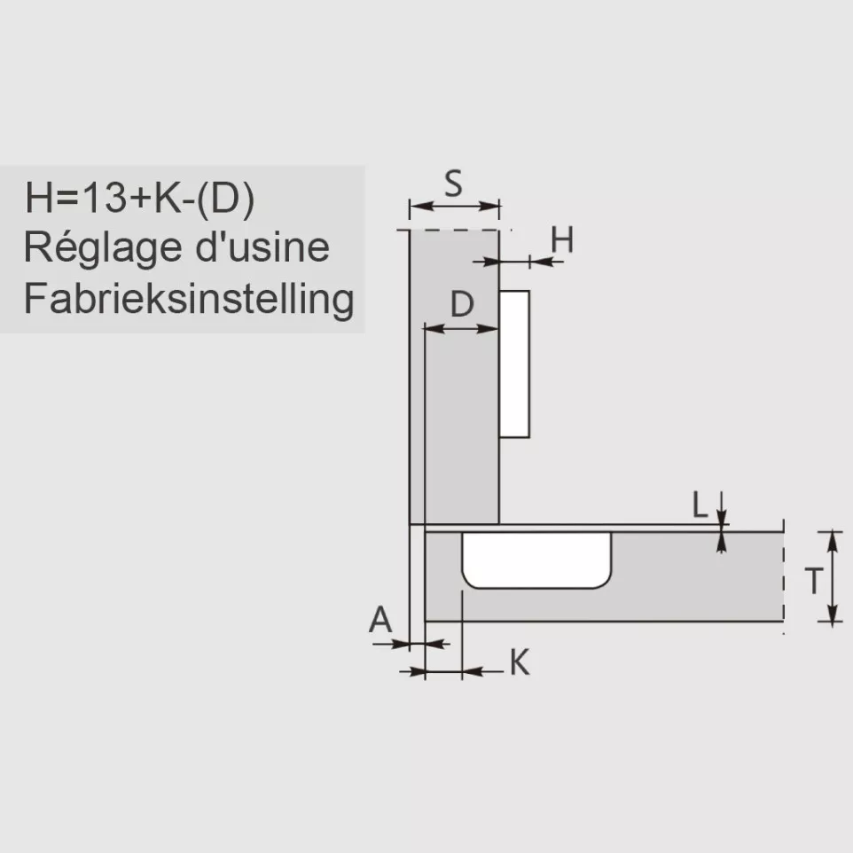 Stylish 110° vernikkeld...