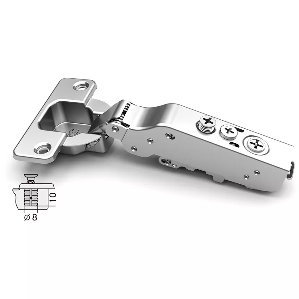 Charnière Pivot-Star 110° nickelée à...