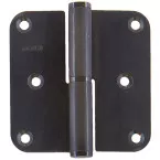 Paumelle HDD 80x80mm Ø12mm noir mat gauche / pce
