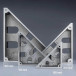 Fireball lasbeugel 150 AL Monster square / pce